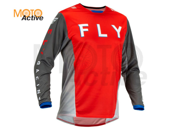 Джерси FLY RACING KINETIC KORE, красная/серая